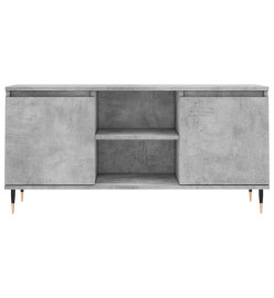 Meuble TV gris béton 104x35x50 cm bois d'ingénierie