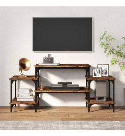 Meuble TV Chêne fumé 117x35x52 cm Bois d'ingénierie