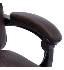 Chaise de bureau de massage Marron Similicuir