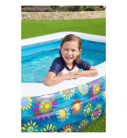 Bestway Piscine gonflable pour enfants Bleu 229x152x56 cm