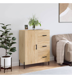 Buffet chêne sonoma 69,5x34x90 cm bois d'ingénierie