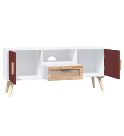 Meuble TV avec portes 105x30x45 cm bois d'ingénierie