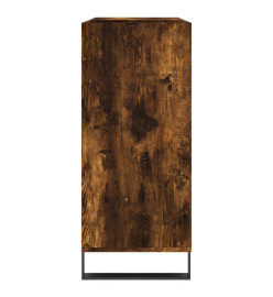 Armoire à disques chêne fumé 84,5x38x89 cm bois d'ingénierie