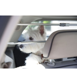 Worldwise Barrière d'auto pour chien K9K Aluminium Argenté