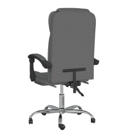 Fauteuil inclinable de bureau Gris foncé Tissu