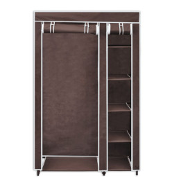 Garde-robe Tissu Marron
