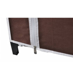 Garde-robe Tissu Marron