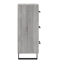 Buffet Sonoma gris 34,5x34x90 cm Bois d'ingénierie