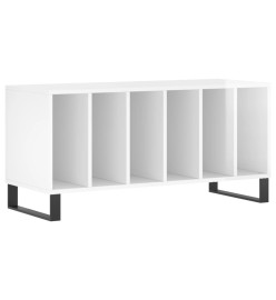 Armoire à disques blanc brillant 100x38x48 cm bois d'ingénierie