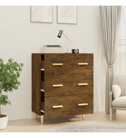 Buffet Chêne fumé 70x34x90 cm Bois d'ingénierie