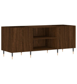 Armoire à disques chêne marron 121x38x48 cm bois d'ingénierie