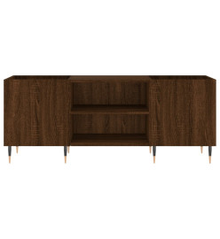 Armoire à disques chêne marron 121x38x48 cm bois d'ingénierie