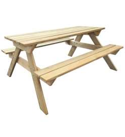 Table de pique-nique 150 x 135 x 71,5 cm Bois