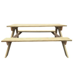 Table de pique-nique 150 x 135 x 71,5 cm Bois