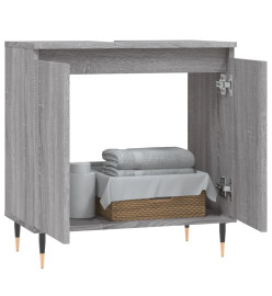 Armoire de bain sonoma gris 58x33x60 cm bois d'ingénierie