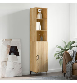 Buffet haut Chêne sonoma 34,5x34x180 cm Bois d'ingénierie