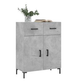 Buffet gris béton 69,5x34x90 cm bois d'ingénierie