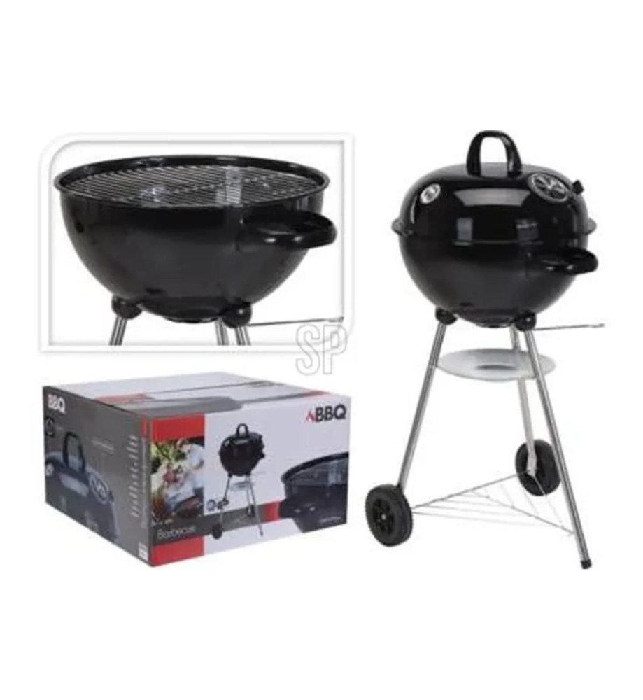 ProGarden Barbecue forme de boule noir