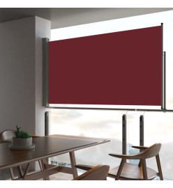 Auvent latéral rétractable de patio 160x300 cm Rouge