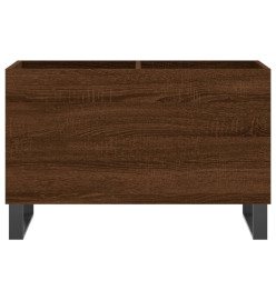 Armoire à disques chêne marron 74,5x38x48 cm bois d'ingénierie