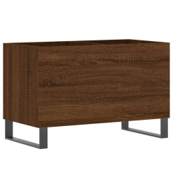 Armoire à disques chêne marron 74,5x38x48 cm bois d'ingénierie