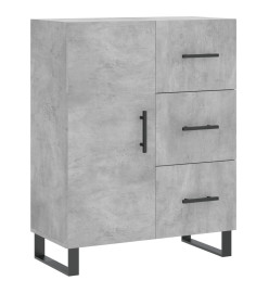 Buffet gris béton 69,5x34x90 cm bois d'ingénierie