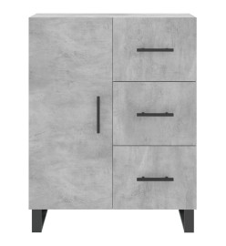 Buffet gris béton 69,5x34x90 cm bois d'ingénierie