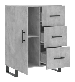 Buffet gris béton 69,5x34x90 cm bois d'ingénierie