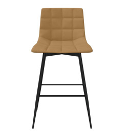 Tabouret de bar Marron Velours