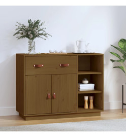 Buffet Marron miel 98,5x40x75 cm Bois massif de pin