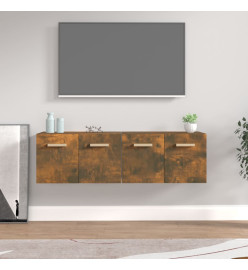 Armoires murales 2pcs Chêne fumé 60x36,5x35cm Bois d'ingénierie
