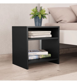 Table de chevet Noir 40x30x40 cm Bois d'ingénierie