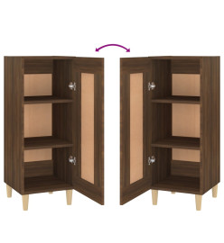 Buffet Chêne marron 34,5x34x90 cm Bois d'ingénierie