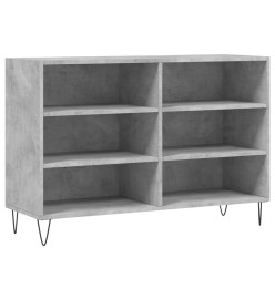Buffet gris béton 103,5x35x70 cm bois d'ingénierie