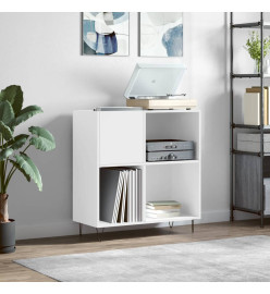 Armoire à disques blanc 84,5x38x89 cm bois d'ingénierie