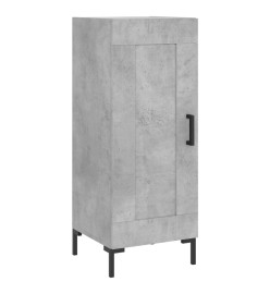 Buffet haut Gris béton 34,5x34x180 cm Bois d'ingénierie
