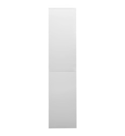 Armoire à bureau porte coulissante Gris clair 90x40x180cm Acier