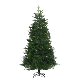 Arbre de Noël artificiel avec LED et boules vert 240 cm PVC PE