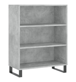 Armoire à étagères gris béton 69,5x32,5x90 cm bois d'ingénierie