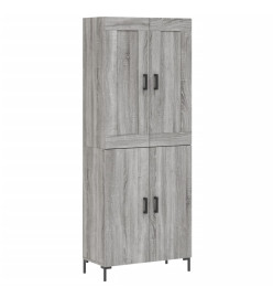 Buffet haut Sonoma gris 69,5x34x180 cm Bois d'ingénierie