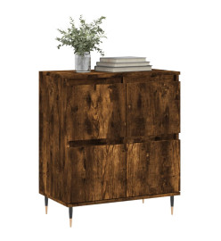 Buffet Chêne fumé 60x35x70 cm Bois d'ingénierie