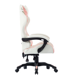 Fauteuil de jeux vidéo Rose Similicuir