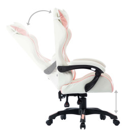 Fauteuil de jeux vidéo Rose Similicuir