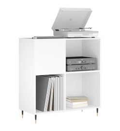 Armoire à disques blanc 84,5x38x89 cm bois d'ingénierie
