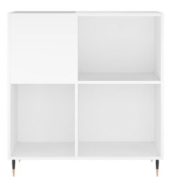 Armoire à disques blanc 84,5x38x89 cm bois d'ingénierie