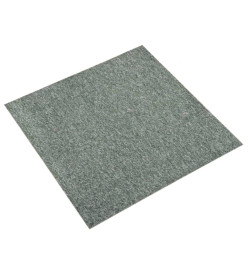 Dalles de tapis de sol 20 pcs 5 m² 50x50 cm Vert