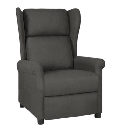 Fauteuil inclinable Gris foncé Tissu