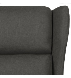 Fauteuil inclinable Gris foncé Tissu