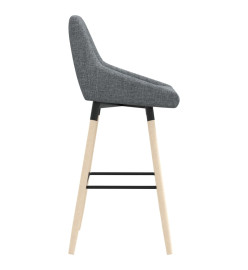 Tabouret de bar Gris foncé Tissu