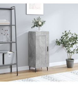 Buffet Gris béton 34,5x34x90 cm Bois d'ingénierie
